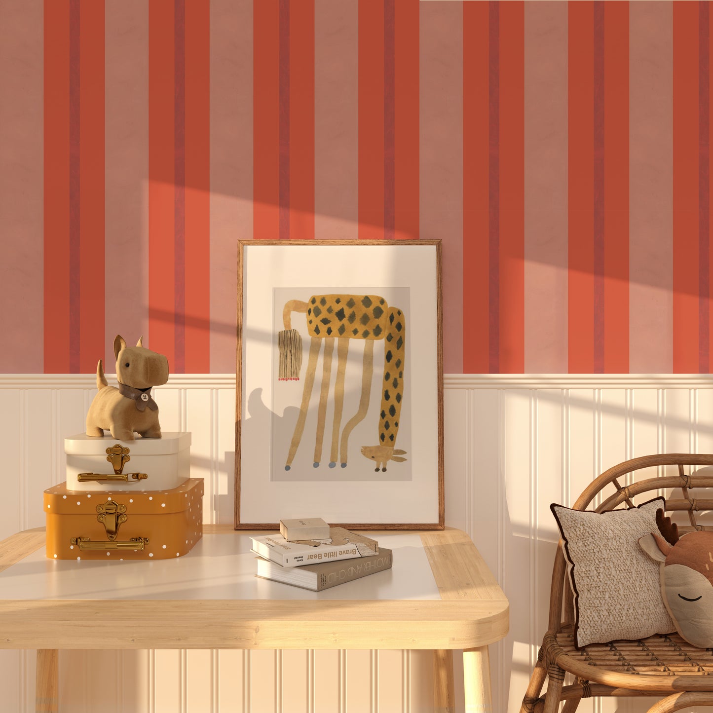 Carle Stripe, Red