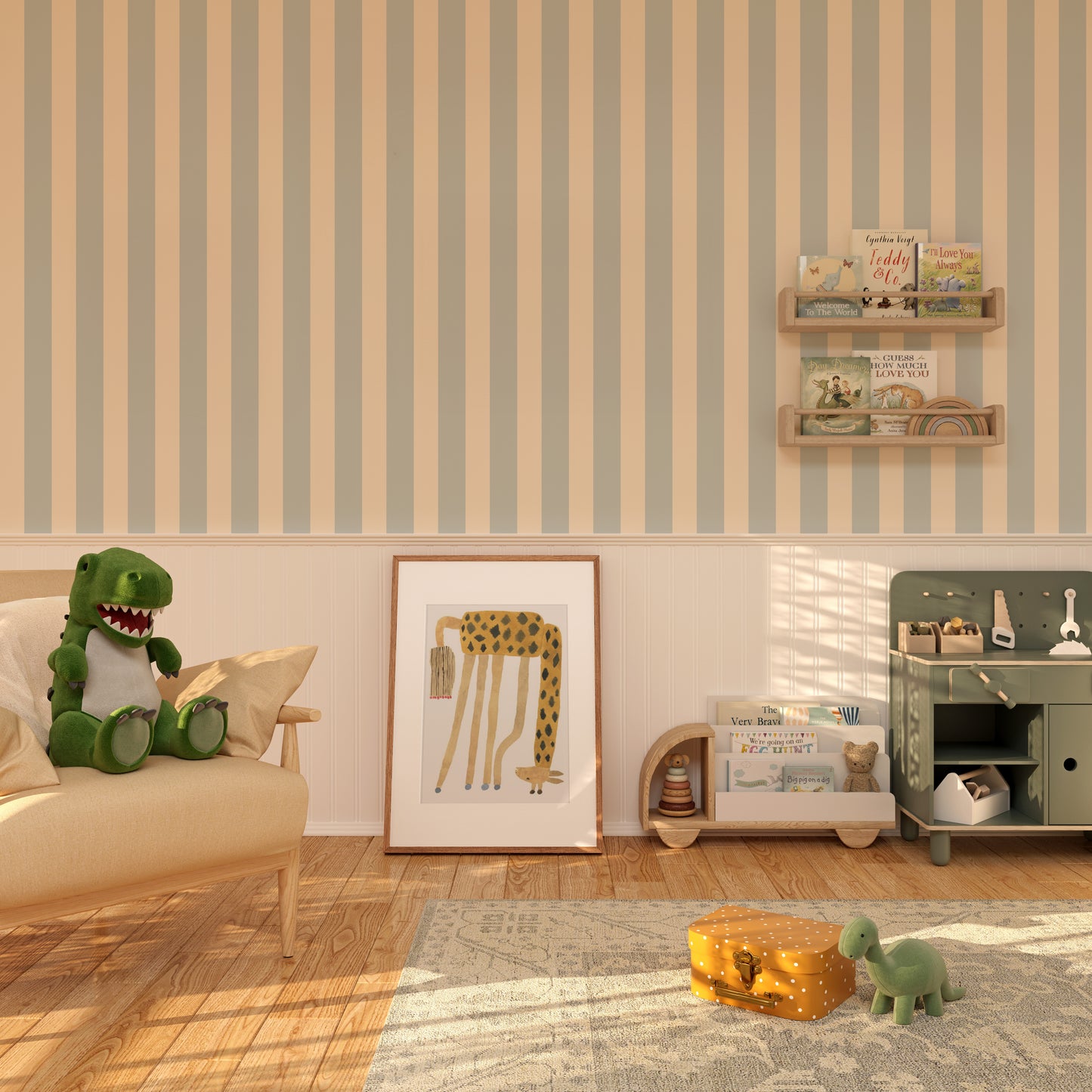 Perfect Stripe, Light Blue