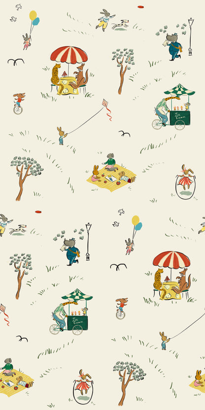 Parks Wallpaper, Cream
