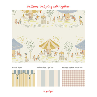 Carousel Wallpaper, Cream