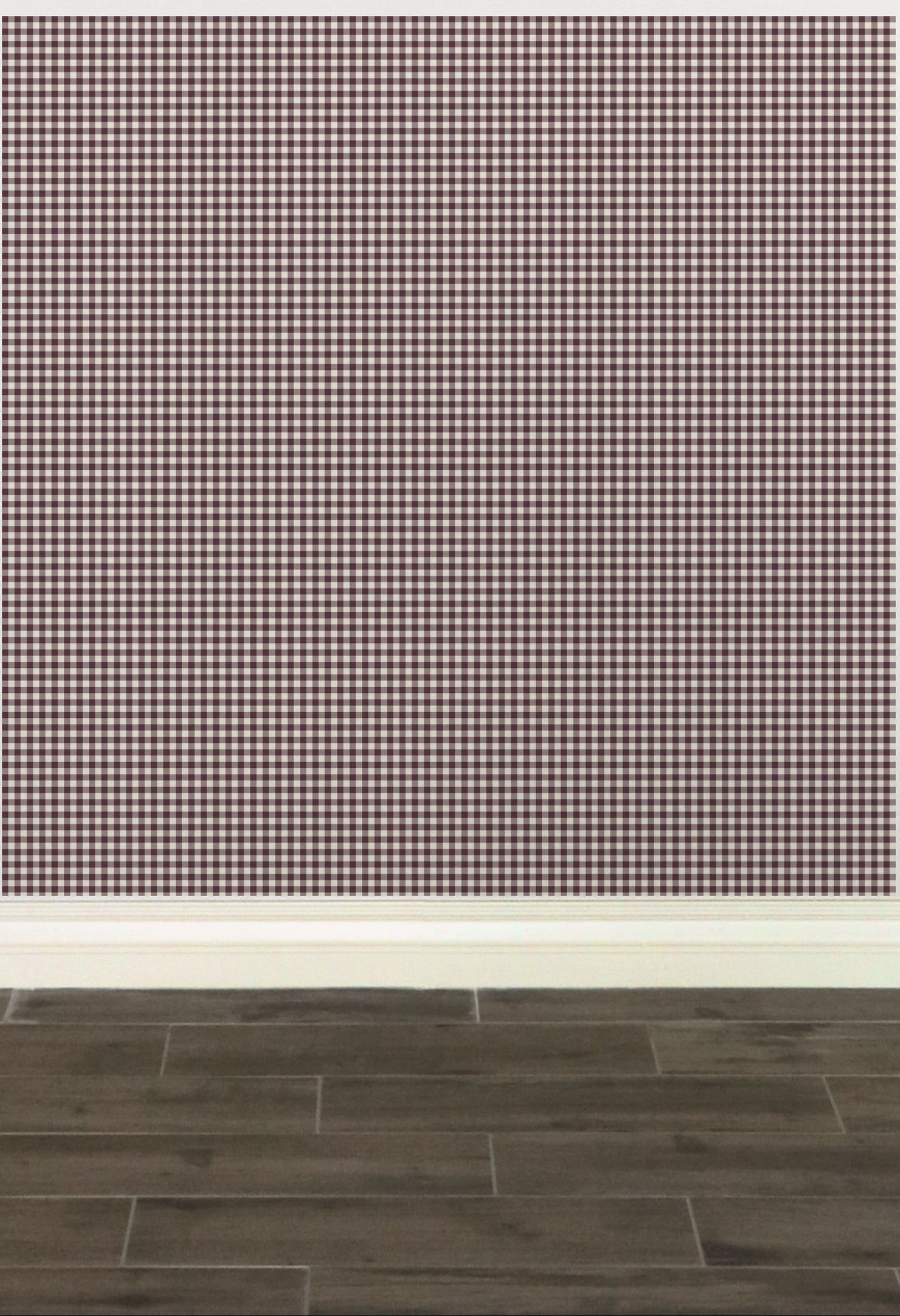 Heritage Gingham, Aubergine