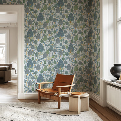 tree wallpaper colorful trees painted wallpaper landscape wallpaper forest wallpaper tree forest painted wallpaper blue and green trees wallpaper