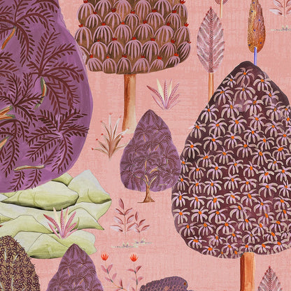 tree wallpaper colorful trees painted wallpaper landscape wallpaper forest wallpaper tree forest painted wallpaper pink and purple green trees wallpaper