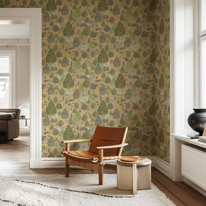 tree wallpaper colorful trees painted wallpaper landscape wallpaper forest wallpaper tree forest painted wallpaper yellow and green trees wallpaper