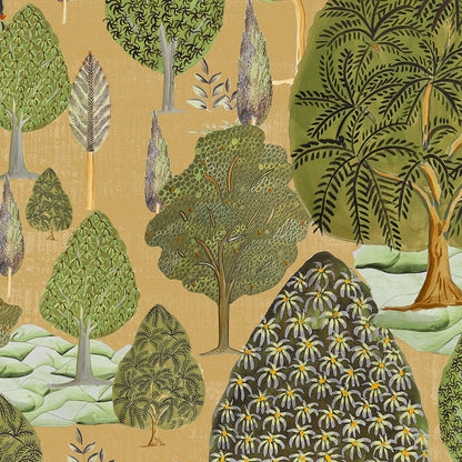 tree wallpaper colorful trees painted wallpaper landscape wallpaper forest wallpaper tree forest painted wallpaper yellow and green trees wallpaper