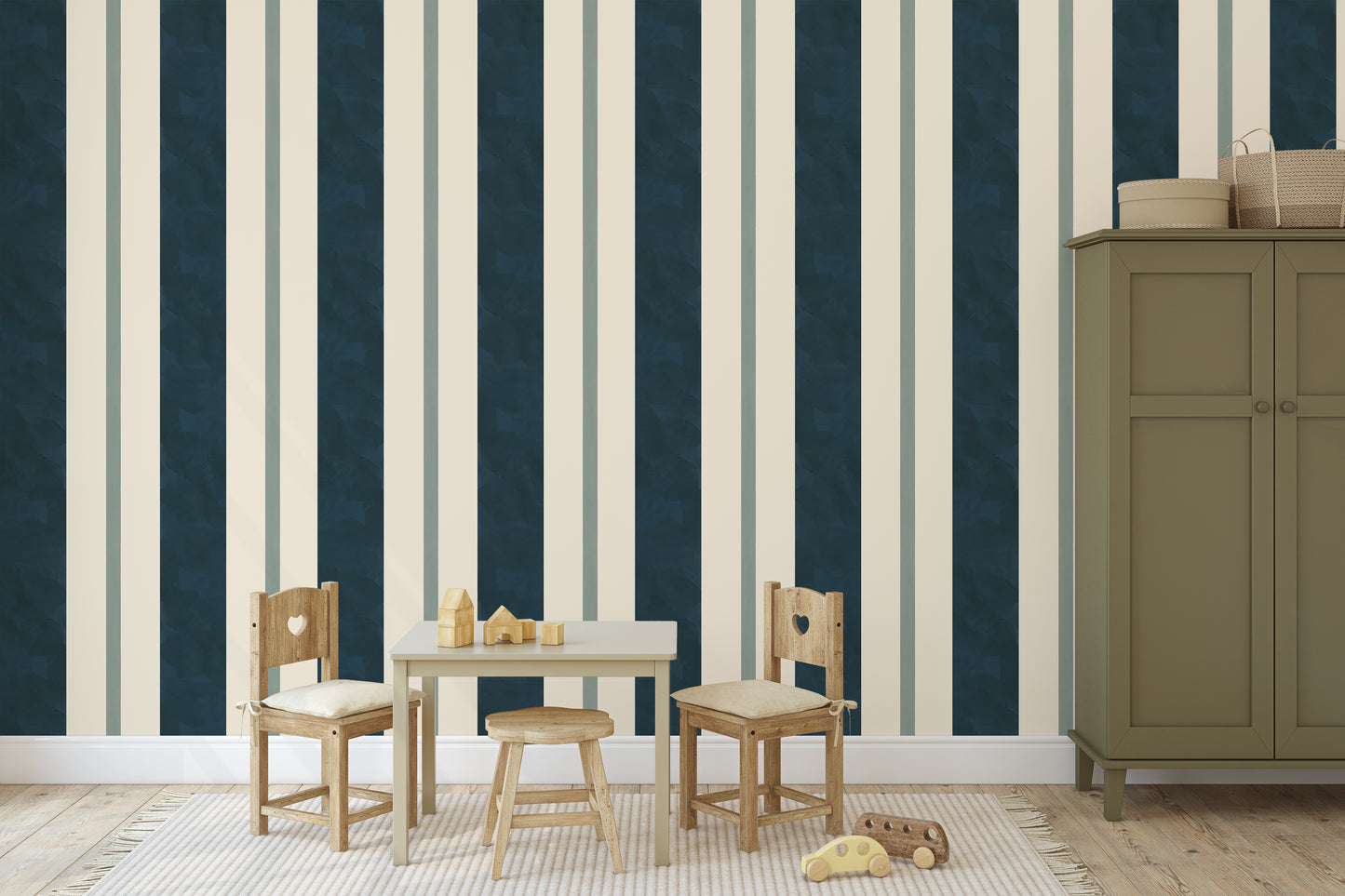 Carle Stripe, Blue