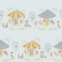 Carousel Wallpaper, Ice Blue