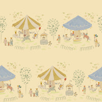 Carousel Wallpaper, Butter Yellow