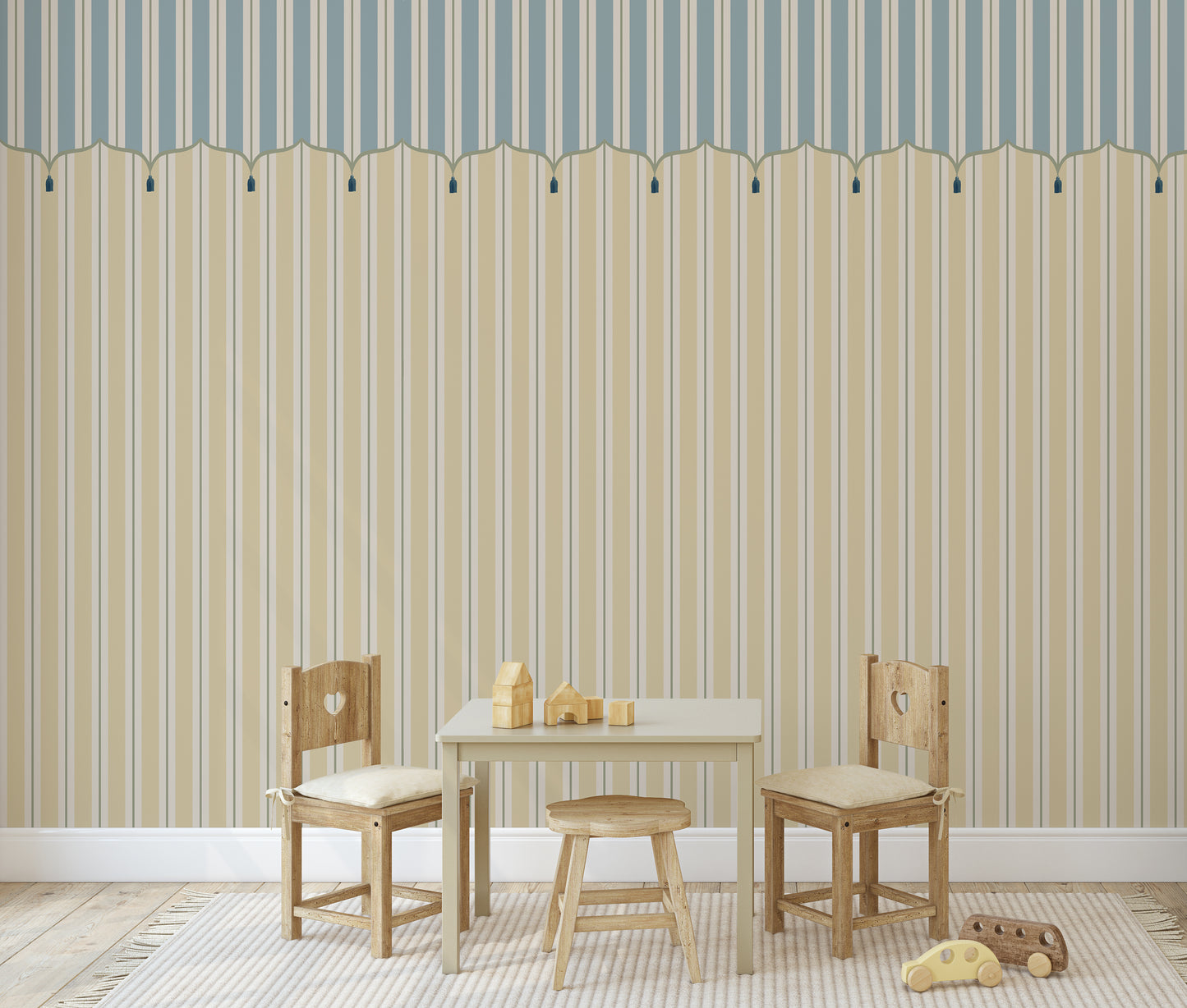 Funfair Tent Stripe, Yellow