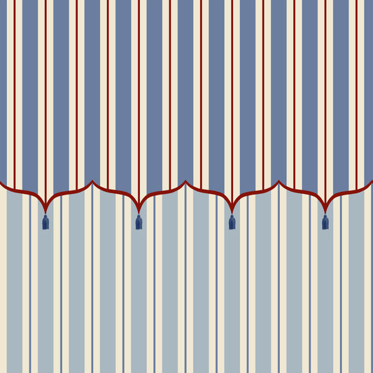 tent stripe wallpaper Funfair Tent Stripe Wallpaper - Astrids Room