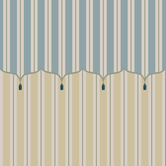 Funfair Tent Stripe, Yellow