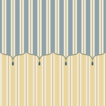 Funfair Tent Stripe, Yellow