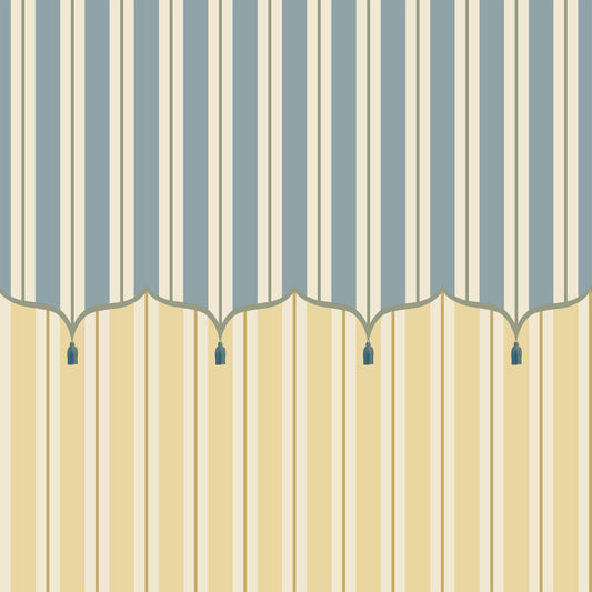 Funfair Tent Stripe, Yellow