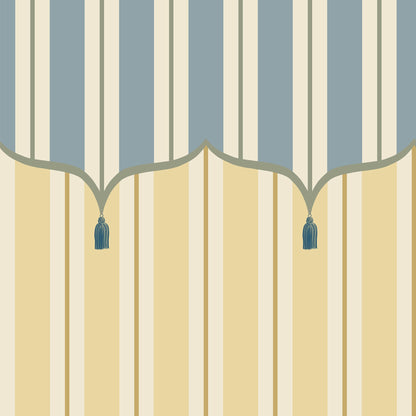 Funfair Tent Stripe, Yellow