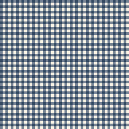 Heritage Gingham, Deep Blue