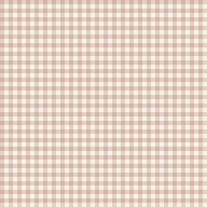 Heritage Gingham, Plaster Pink