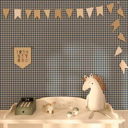 Heritage Gingham, Deep Blue