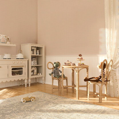 Heritage Gingham, Plaster Pink