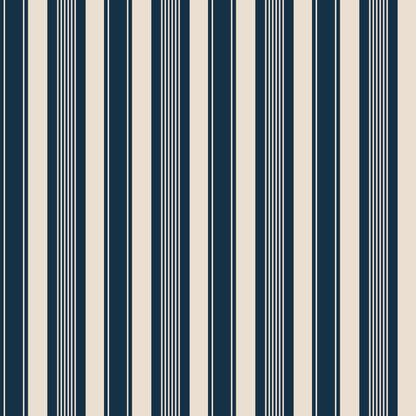Laken Stripe, Classic Blue