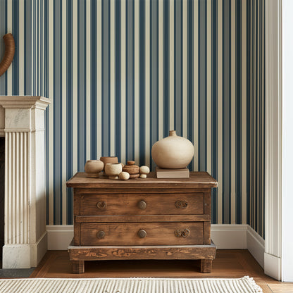 Laken Stripe, Classic Blue