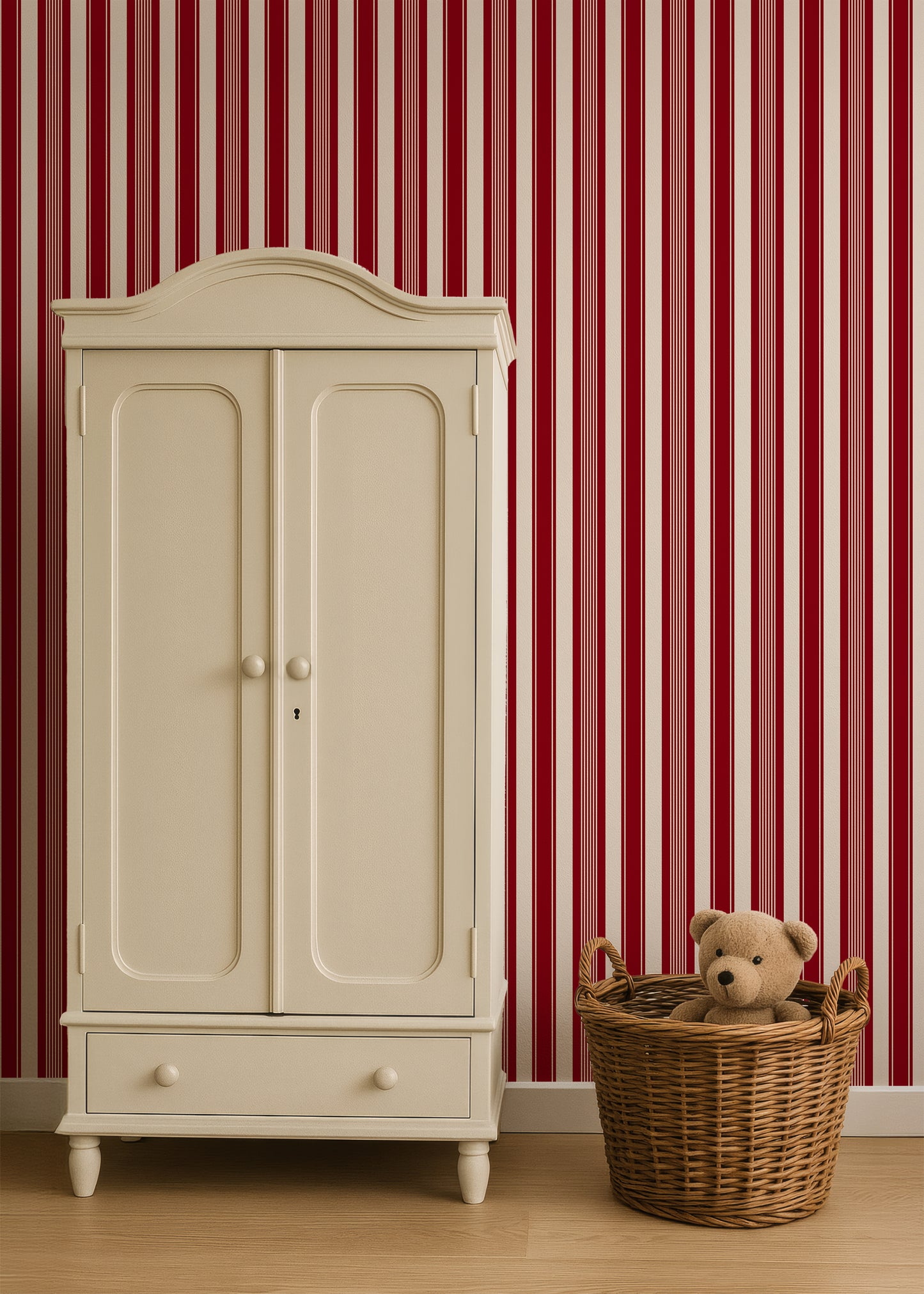 Laken Stripe, Red