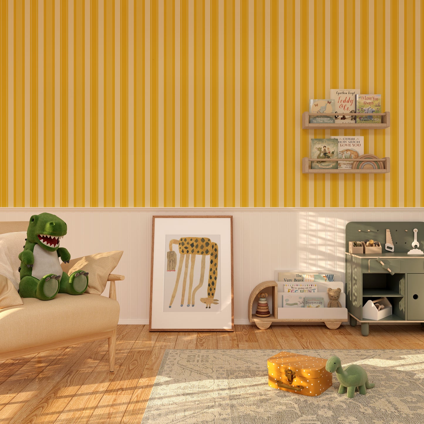 Laken Stripe, Yellow