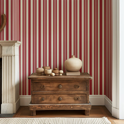 Laken Stripe, Red