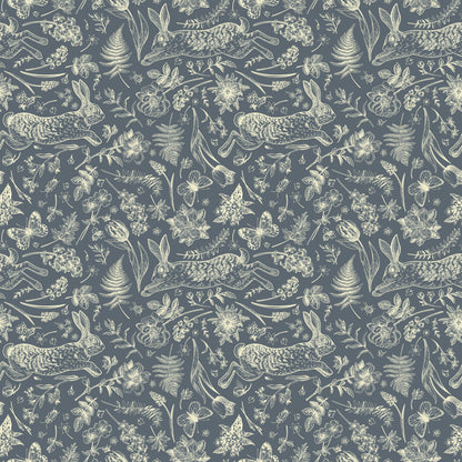 Leaping Hare, Storybook Blue