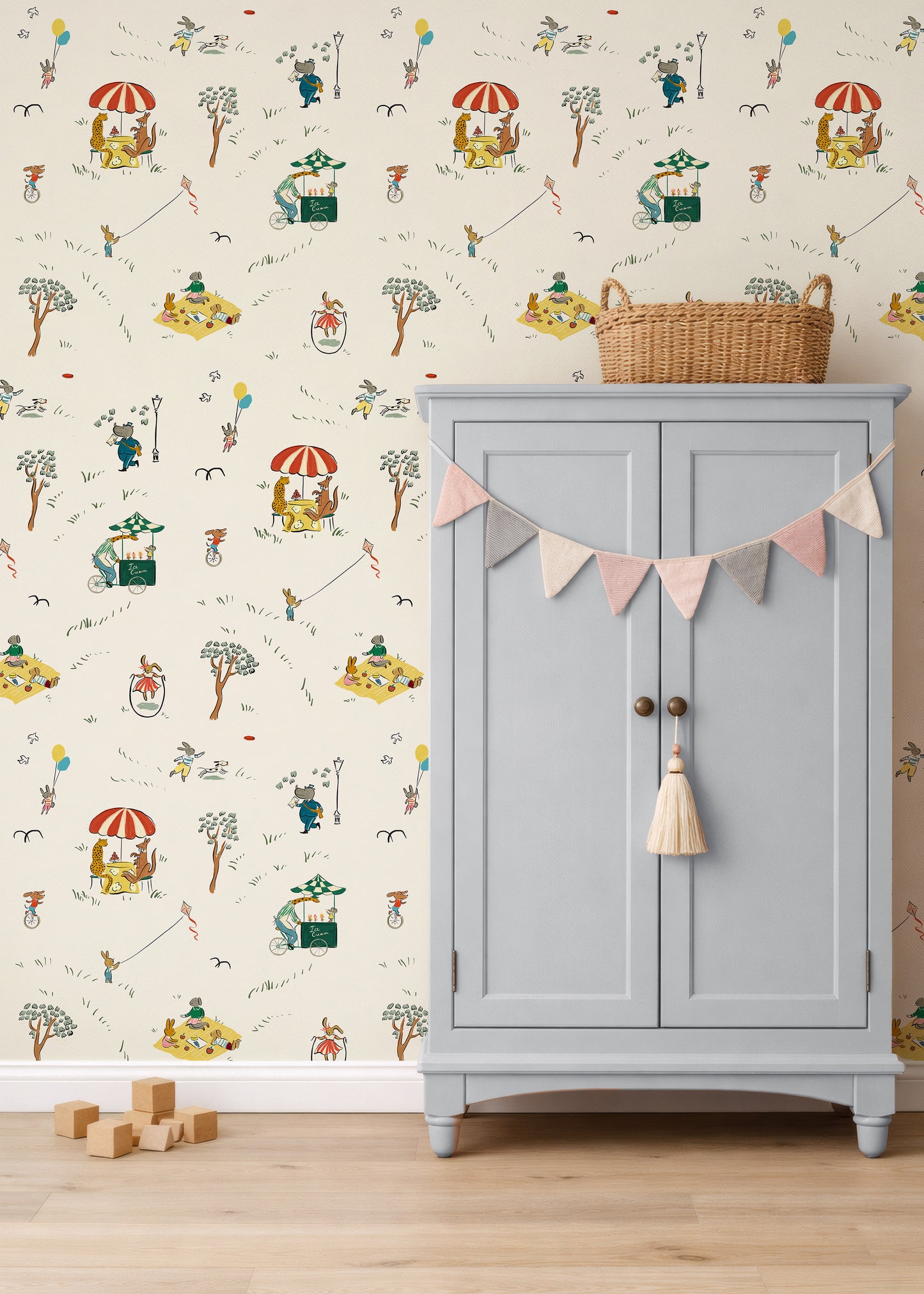 Parks Wallpaper, Cream