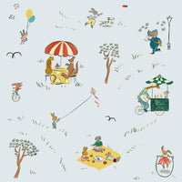 Parks Wallpaper, Ice Blue