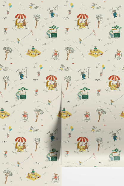 Parks Wallpaper, Cream