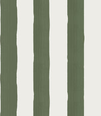 Perfect Imperfect Stripe Wallpaper, Olive
