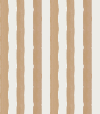 Perfect Imperfect Stripe Wallpaper, Beige