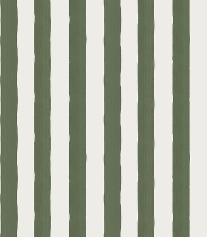Perfect Imperfect Stripe Wallpaper, Olive